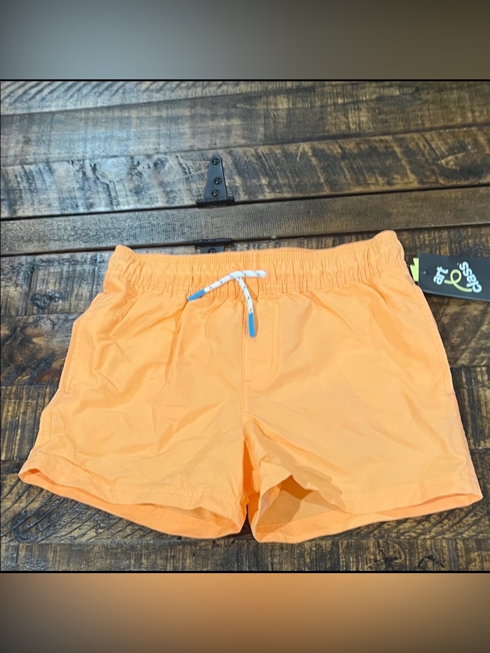 Art Class Vibrant Orange Swim Trunks